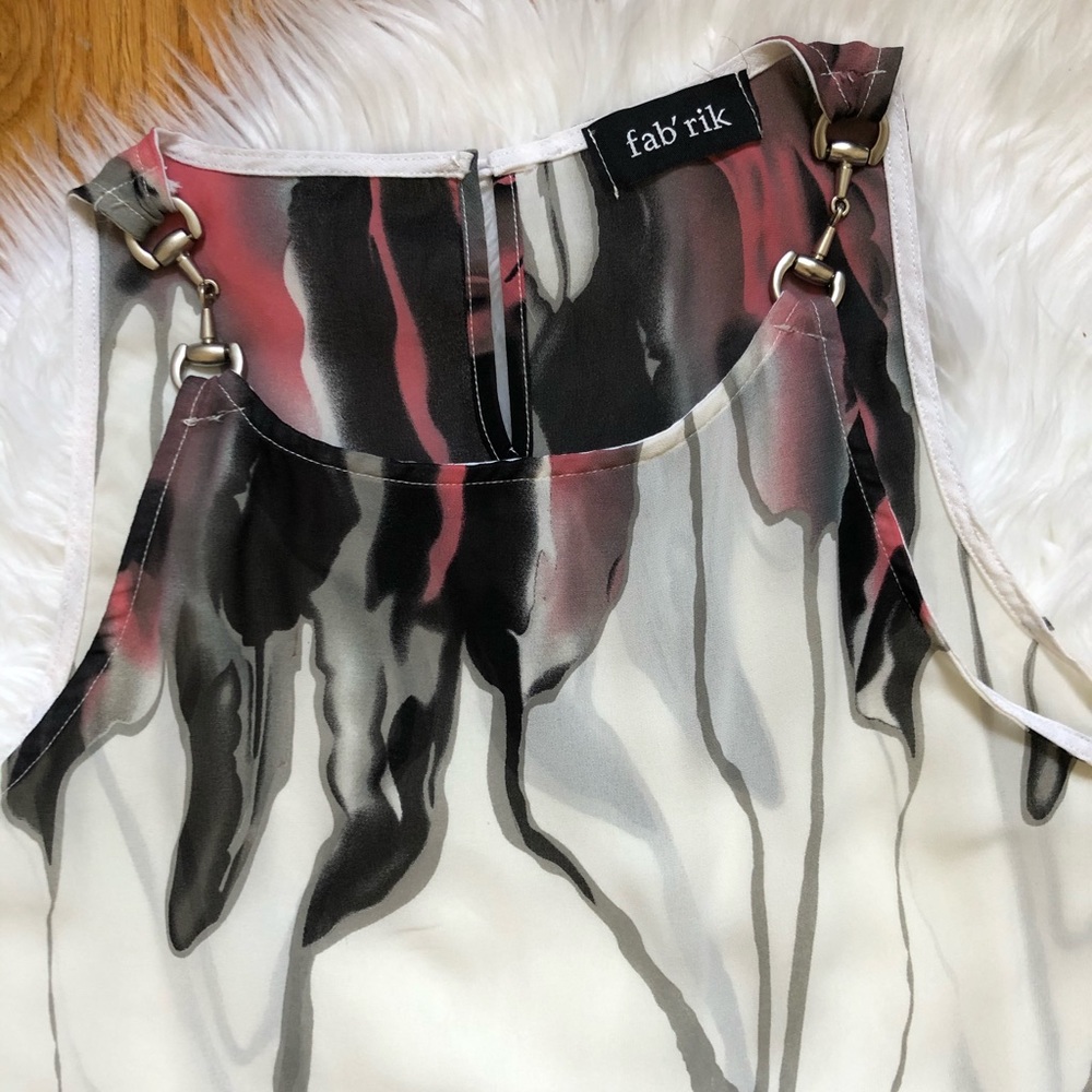 Asymmetrical Abstract Tunic - Picture 2 of 5